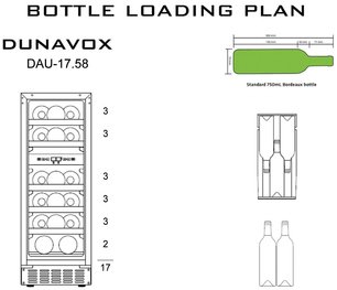 Винный шкаф Dunavox DAU-17.58DB фото 4 в Краснодаре