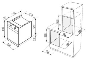Духовой шкаф Кертинг OKB 4604 CRI фото 2 в Краснодаре Духовой шкаф Korting OKB 4604 CRI фото 2 в Краснодаре