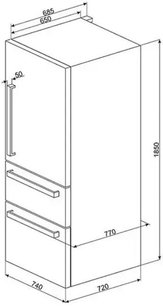 Холодильник SMEG FT41BXE фото 3 в Краснодаре Холодильник SMEG FT41BXE фото 3 в Краснодаре