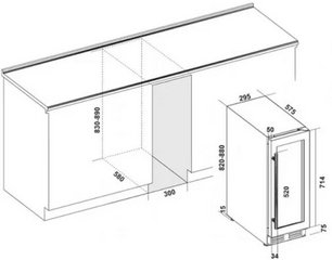 Винный шкаф Climadiff CLE18 фото 3 в Краснодаре