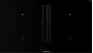 Индукционная варочная поверхность с вытяжкой Kuppersbusch KMI 9850.1 SR-S Black Velvet фото в Краснодаре