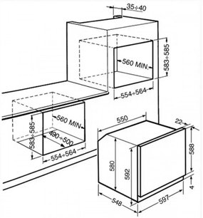 Духовой шкаф Смег SCP805A-8 фото 2 в Краснодаре Духовой шкаф Smeg SCP805A-8 фото 2 в Краснодаре