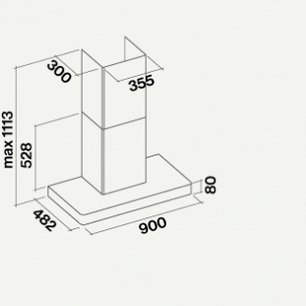 Вытяжка Falmec Stilo 90 inox wall (NRS) фото 2 в Краснодаре