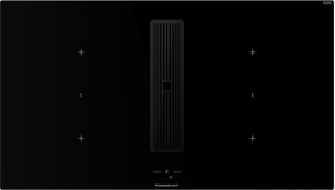 Индукционная варочная поверхность с вытяжкой Kuppersbusch KMI 9850.1 SR-E Black Chrome фото в Краснодаре