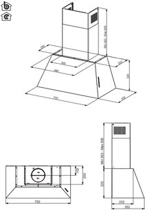 Вытяжка настенная Бертаззони KR70HER1NDA фото 3 в Краснодаре Вытяжка настенная Bertazzoni KR70HER1NDA фото 3 в Краснодаре