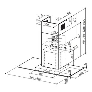 Вытяжка Фабер Side BRS X/V A90 фото 2 в Краснодаре Вытяжка Faber Side BRS X/V A90 фото 2 в Краснодаре