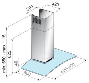 Вытяжка Korting KHC 9972 X фото 2 в Краснодаре