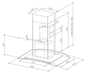 Вытяжка Фабер Tratto Isola/SP EG8 X/V A90 фото 4 в Краснодаре Вытяжка Faber Tratto Isola/SP EG8 X/V A90 фото 4 в Краснодаре