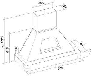 Вытяжка Фалмек Melissa Gardenia 90 (600) S орех фото 3 в Краснодаре Вытяжка Falmec Melissa Gardenia 90 (600) S орех фото 3 в Краснодаре