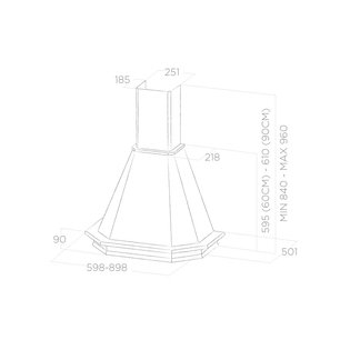 Вытяжка ELICA EMERALD WH/A/60 FRASSINO фото 4 в Краснодаре Вытяжка ELICA EMERALD WH/A/60 FRASSINO фото 4 в Краснодаре