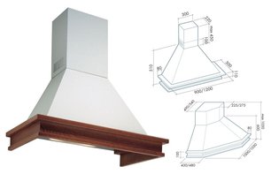 Вытяжка Фалмек Tempo Antico 120 (600) S орех фото 2 в Краснодаре Вытяжка Falmec Tempo Antico 120 (600) S орех фото 2 в Краснодаре