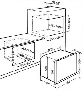 Духовой шкаф Смег SC855A-8 фото 2 в Краснодаре Духовой шкаф Smeg SC855A-8 фото 2 в Краснодаре