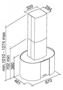 Вытяжка Фалмек Mirabilia Isola 67 Cometa Vetro (800) ECP фото 2 в Краснодаре Вытяжка Falmec Mirabilia Isola 67 Cometa Vetro (800) ECP фото 2 в Краснодаре