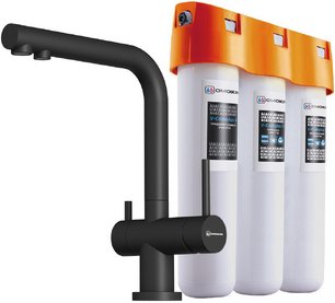 Комплект смесителя Omoikiri NAGANO BL-P + PURE DROP LITE фото