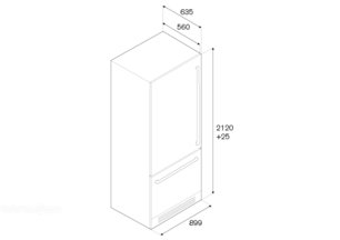 Встраиваемый холодильник Бертаззони REF90PIXL фото 4 в Краснодаре Встраиваемый холодильник Bertazzoni REF90PIXL фото 4 в Краснодаре
