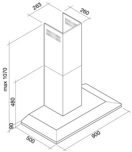 Вытяжка Фалмек Stealth 90 ix (800) ECP фото 4 в Краснодаре Вытяжка Falmec Stealth 90 ix (800) ECP фото 4 в Краснодаре
