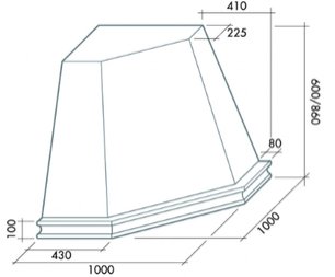 Вытяжка Фалмек Penta Ang (600) S дуб фото 2 в Краснодаре Вытяжка Falmec Penta Ang (600) S дуб фото 2 в Краснодаре