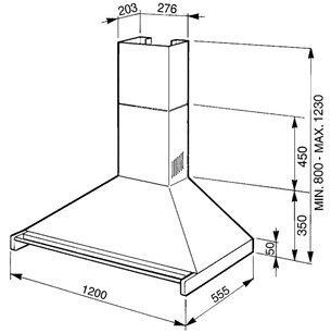 Вытяжка Смег KD120X-2 фото 2 в Краснодаре Вытяжка Smeg KD120X-2 фото 2 в Краснодаре