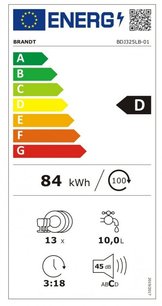 Встраиваемая посудомоечная машина Брандт BDJ325LB фото 4 в Краснодаре Встраиваемая посудомоечная машина Brandt BDJ325LB фото 4 в Краснодаре