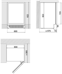 Встраиваемый винный шкаф Pando PVMBP 60-45CRL фото 4 в Краснодаре