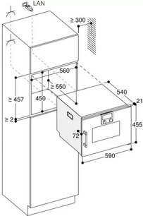 Комбинированный духовой шкаф-пароконвектомат Gaggenau BSP260101 фото 3 в Краснодаре