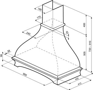 Вытяжка Крона ADELIA CPB 900 золотой структурный фото 2 в Краснодаре Вытяжка KRONA ADELIA CPB 900 золотой структурный фото 2 в Краснодаре