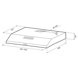 Вытяжка KRONA OLIVIA 600 white PB фото 2 в Краснодаре