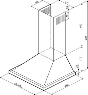 Вытяжка Krona BELLA 600 INOX SL фото 2 в Краснодаре Вытяжка Krona BELLA 600 INOX SL фото 2 в Краснодаре