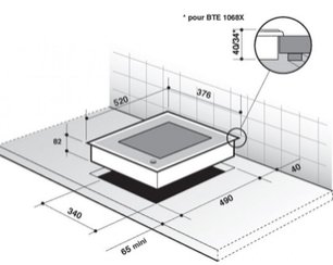 Модульная система Де Дитрих DTE 1068 X фото 3 в Краснодаре Модульная система De Dietrich DTE 1068 X фото 3 в Краснодаре