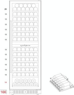 Винный шкаф Дунавокс DX-166.428DCK фото 4 в Краснодаре Винный шкаф Dunavox DX-166.428DCK фото 4 в Краснодаре