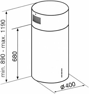 Вытяжка Korting KHA 4970 X Cylinder фото 4 в Краснодаре