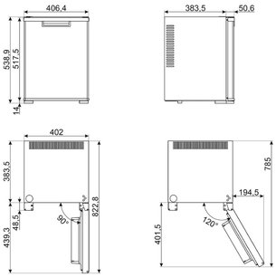 Минибар Смег MTE40 фото 4 в Краснодаре Минибар Smeg MTE40 фото 4 в Краснодаре