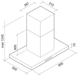 Вытяжка Falmec Lumina isola 90 ix (800) NRS ECP фото 4 в Краснодаре