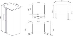 Холодильник Smeg SBS8004AO фото 2 в Краснодаре