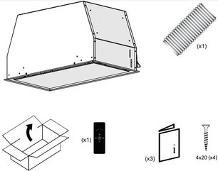 Встраиваемая вытяжка Пандо NCR/78 IX-CR.BLANCO V.850 SEC фото 4 в Краснодаре Встраиваемая вытяжка Pando NCR/78 IX-CR.BLANCO V.850 SEC фото 4 в Краснодаре