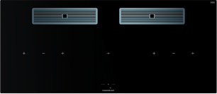 Индукционная варочная поверхность с вытяжкой Kuppersbusch KMI 12850.0 SR-E Stainless steel фото в Краснодаре