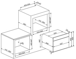 Компактный духовой шкаф с СВЧ Смег SF4920MCP фото 2 в Краснодаре Компактный духовой шкаф с СВЧ Smeg SF4920MCP фото 2 в Краснодаре