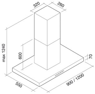 Вытяжка Фалмек Plane isola 90 ix (600) фото 4 в Краснодаре Вытяжка Falmec Plane isola 90 ix (600) фото 4 в Краснодаре