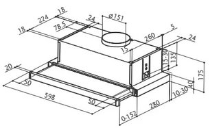 Встраиваемая вытяжка Фабер Flexa Vitro W A50 фото 2 в Краснодаре Встраиваемая вытяжка Faber Flexa Vitro W A50 фото 2 в Краснодаре