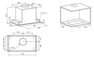 Встраиваемая вытяжка Krona SELINA 900 GLASS BLACK S фото 2 в Краснодаре Встраиваемая вытяжка Krona SELINA 900 GLASS BLACK S фото 2 в Краснодаре