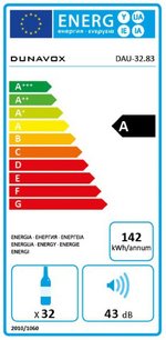 Винный шкаф Дунавокс DAU-32.83B фото 4 в Краснодаре Винный шкаф Dunavox DAU-32.83B фото 4 в Краснодаре