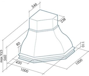Вытяжка Фалмек Iris Malizia ANG (600) S вишня фото 3 в Краснодаре Вытяжка Falmec Iris Malizia ANG (600) S вишня фото 3 в Краснодаре