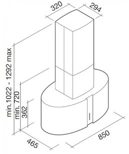 Вытяжка Фалмек Mirabilia isola 85 Penelope Vetro (800) ECP фото 3 в Краснодаре Вытяжка Falmec Mirabilia isola 85 Penelope Vetro (800) ECP фото 3 в Краснодаре