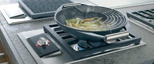 Газовая варочная панель Wok Wolf ICBIM15/S фото 2 в Краснодаре