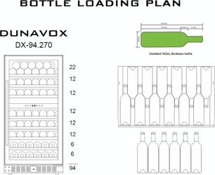 Винный шкаф Dunavox DX-94.270DCK фото 3 в Краснодаре