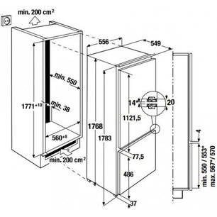 Встраиваемый холодильник Куперсбуш FKGF 8800.1 фото 2 в Краснодаре Встраиваемый холодильник Kuppersbusch FKGF 8800.1 фото 2 в Краснодаре