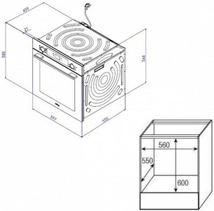 Духовой шкаф Кертинг OKB 6071 CBX фото 3 в Краснодаре Духовой шкаф Korting OKB 6071 CBX фото 3 в Краснодаре