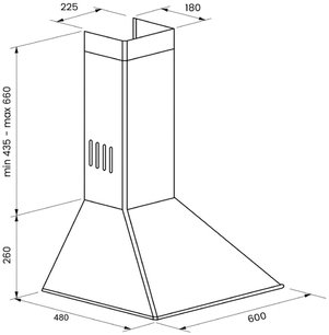 Вытяжка Куперсберг Onda 60 SB 4PB фото 2 в Краснодаре Вытяжка Kuppersberg Onda 60 SB 4PB фото 2 в Краснодаре