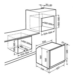 Духовой шкаф Смег SFP120 фото 2 в Краснодаре Духовой шкаф Smeg SFP120 фото 2 в Краснодаре