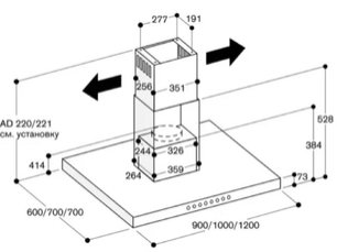 Вытяжка Гаггенау AI 220-190 фото 3 в Краснодаре Вытяжка Gaggenau AI 220-190 фото 3 в Краснодаре